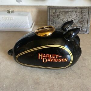 Harley Davidson Motorcycle Hog Tank Piggy Bank Biker Collectibles Decor Man Cave